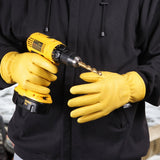 Heavy-Duty Grain Deerskin Winter Drivers Glove Gloves