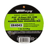 ER4043, MIG Welding Wire, Aluminum, .030 in Diameter x 1 Pound