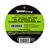 ER4043, MIG Welding Wire, Aluminum, .035 in Diameter x 1 Pound