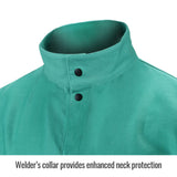 9 oz. Flame Resistant Cotton Welding Jacket, Green