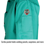 9 oz. Flame Resistant Cotton Welding Jacket, Green