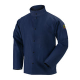 9 oz. Flame Resistant Cotton Welding Jacket, Navy
