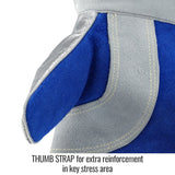Aluminized Pre-Oxidized Aramid & Split Cowhide Stick Glove Gloves