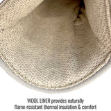 Aluminized Pre-Oxidized Aramid & Split Cowhide Stick Glove Gloves