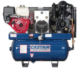 CASTAIR COMPRESSOR, GENERATOR, WELDER..19.7CFM @ 175PSI, C1 PUMP..- GX390 HONDA, 12V ELECTRIC ST...