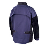 BSX® FR Cotton & Cowhide Hybrid Welding Jacket, Navy & Black