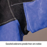 Color Block Leather Welding Jacket