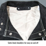 Color Block Leather Welding Jacket